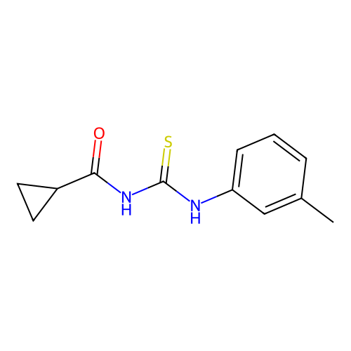 N-[(3-methylphenyl)carbamothioyl]cyclopropanecarboxamide structure