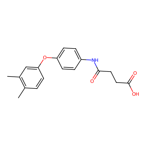 4-[4-(3,4-Dimethylphenoxy)anilino]-4-oxobutanoic acid structure