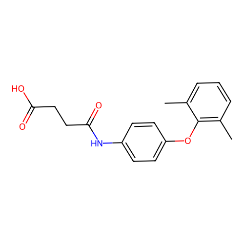 4-[4-(2,6-Dimethylphenoxy)anilino]-4-oxobutanoic acid structure