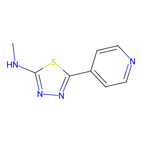 N-甲基-5-吡啶-4-基-1,3,4-噻二唑-2-胺 structure