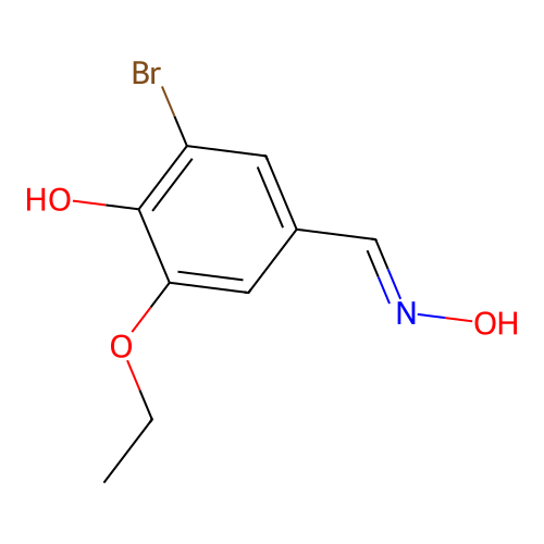 3-溴-5-乙氧基-4-羟基苯甲醛肟 structure