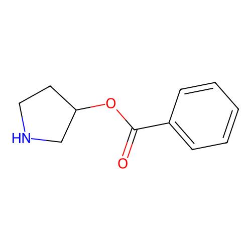 Pyrrolidin-3-yl Benzoate structure