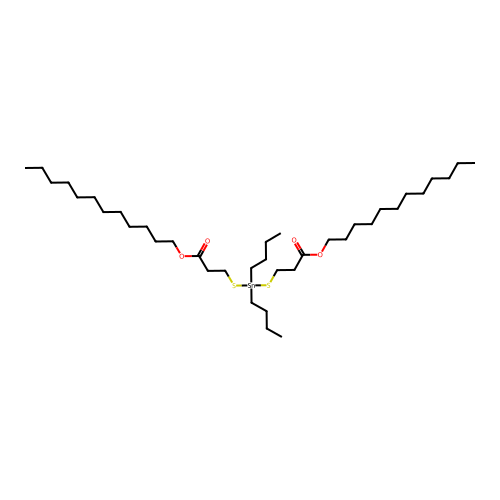 Dodecyl 5,5-dibutyl-9-oxo-10-oxa-4,6-dithia-5-stannadocosanoate structure