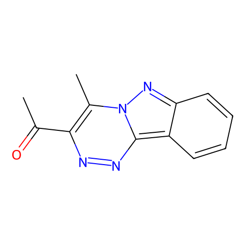 1-(4-Methyl-[1,2,4]triazino[4,3-b]indazol-3-yl)ethanone structure