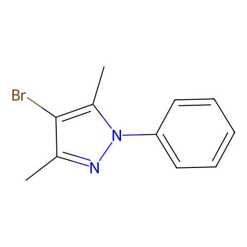 4-bromo-3,5-dimethyl-1-phenyl-1H-pyrazole structure