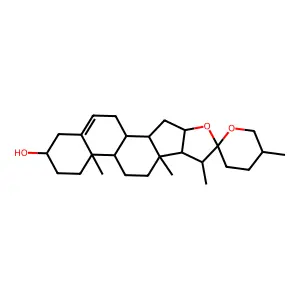 薯蓣皂苷配基 structure