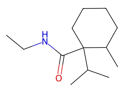 N-Ethyl-1-(isopropyl)-2-methylcyclohexanecarboxamide structure
