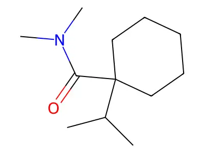 1-isopropyl-N,N-dimethylcyclohexanecarboxamide structure