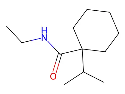N-Ethyl-1-isopropylcyclohexanecarboxamide structure