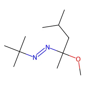 Diazene, 1-(1,1-dimethylethyl)-2-(1-methoxy-1,3-dimethylbutyl)- structure
