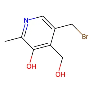 5-(Bromomethyl)-4-(hydroxymethyl)-2-methylpyridin-3-ol structure