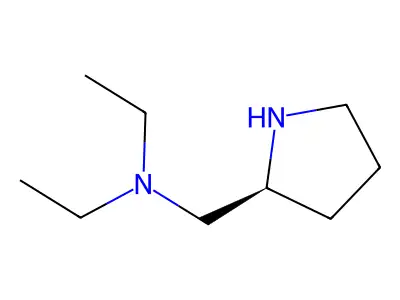 N-ethyl-N-(pyrrolidin-2-ylmethyl)ethanamine structure