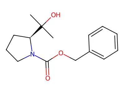 Benzyl 2-(2-hydroxypropan-2-yl)pyrrolidine-1-carboxylate structure