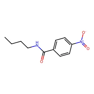 N-butyl-4-nitrobenzamide structure