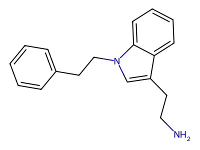 1-(2-Phenylethyl)-1H-indole-3-ethanamine structure