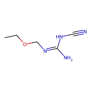1-Cyano-2-(ethoxymethyl)guanidine structure