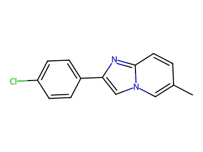 2-(4-Chlorophenyl)-6-methylimidazo[1,2-a]pyridine structure