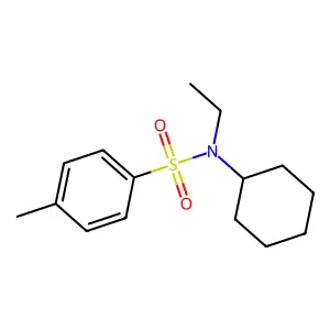 N-cyclohexyl-N-ethyl-4-methylbenzenesulfonamide structure