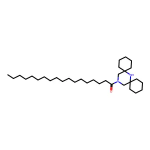 7,15-Diazadispiro[5.1.5.3]hexadecane, 15-(1-oxooctadecyl)- structure