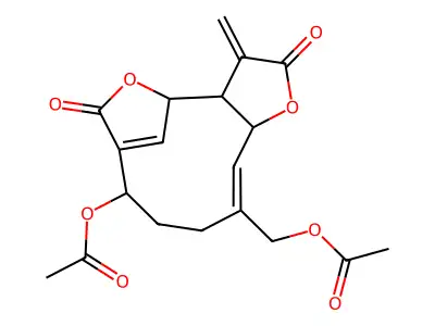 MELAMPODIN B ACETATE structure