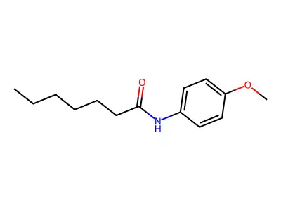 N-(4-methoxyphenyl)heptanamide structure