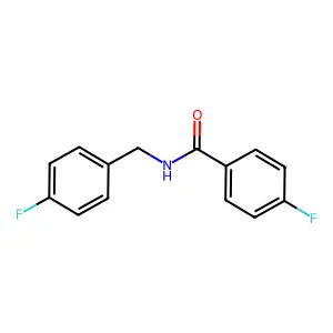4-Fluoro-N-(4-fluorobenzyl)benzamide structure