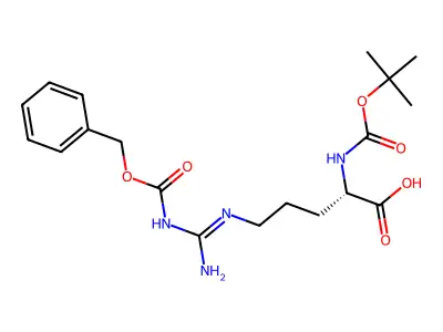 Na-Boc-Nw-Z-L-arginine structure