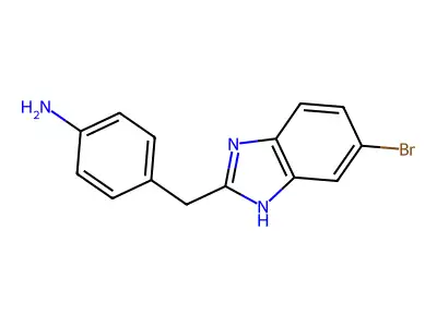 4-[(6-Bromo-1H-1,3-benzodiazol-2-yl)methyl]aniline structure