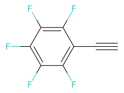 Pentafluorophenylacetylene structure