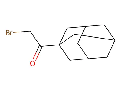 Bromomethyl tricyclo[3.3.1.13,7]dec-1-yl ketone structure