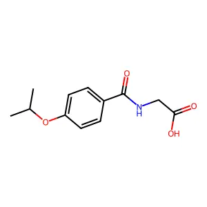 2-((4-(Propan-2-yloxy)phenyl)formamido)acetic acid structure