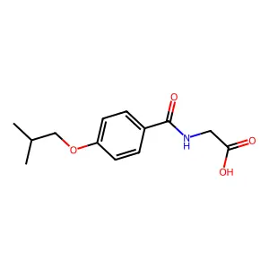 2-[[4-(2-methylpropoxy)benzoyl]amino]acetic Acid structure