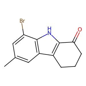 8-Bromo-6-methyl-2,3,4,9-tetrahydrocarbazol-1-one structure