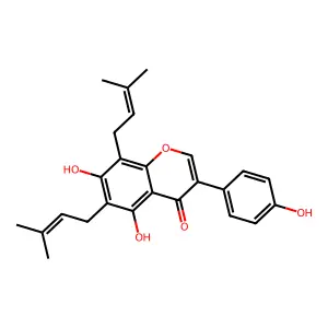6,8-二异戊烯基金雀异黄素 structure