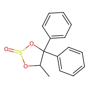 5-Methyl-4,4-diphenyl-1,3,2-dioxathiolane 2-oxide structure