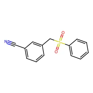 3-[(Benzenesulfonyl)methyl]benzonitrile structure