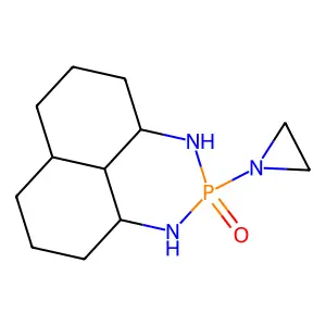 2-(1-Aziridinyl)-dodecahydronaphtho(1,8-de)-1,3,2-diazaphosphorine 2-oxide structure