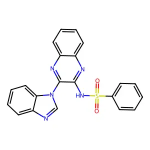 N-(3-Benzoimidazol-1-ylquinoxalin-2-YL)benzenesulfonamide structure