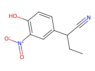 2-(4-Hydroxy-3-nitrophenyl)butyronitrile structure