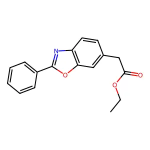 2-苯基-6-苯并恶唑乙酸乙酯 structure