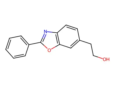 6-Benzoxazoleethanol, 2-phenyl- structure