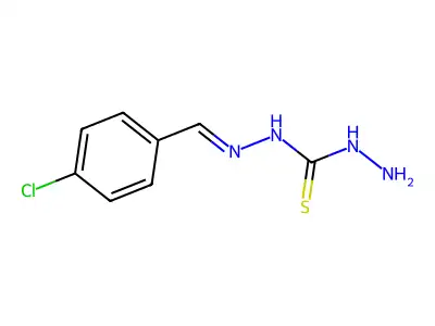 Carbonothioic dihydrazide, [(4-chlorophenyl)methylene]- structure