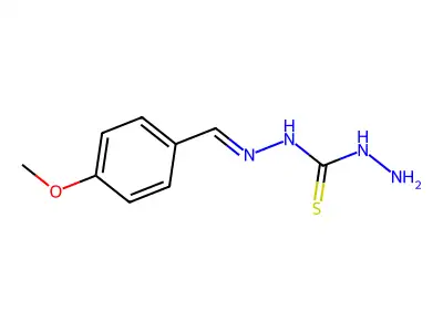 2-[(4-Methoxyphenyl)methylidene]hydrazine-1-carbohydrazonothioic acid structure