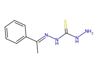 Carbonothioic dihydrazide, (1-phenylethylidene)- structure