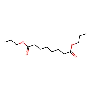 Octanedioic acid, dipropyl ester structure