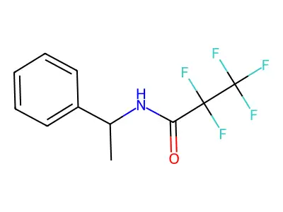 2,2,3,3,3-pentafluoro-N-(1-phenylethyl)propanamide structure