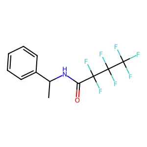 2,2,3,3,4,4,4-Heptafluoro-N-(1-phenylethyl)butanamide structure