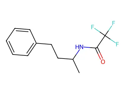 2,2,2-trifluoro-N-(4-phenylbutan-2-yl)acetamide structure