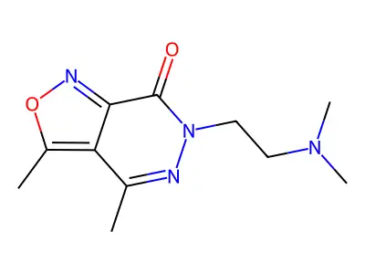 Isoxazolo(3,4-d)pyridazin-7(6H)-one, 6-(2-(dimethylamino)ethyl)-3,4-dimethyl- structure