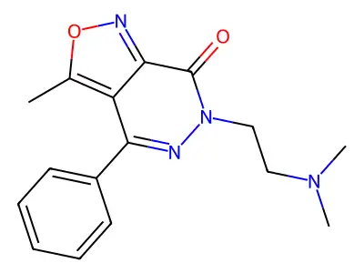Isoxazolo(3,4-d)pyridazin-7(6H)-one, 6-(2-(dimethylamino)ethyl)-3-methyl-4-phenyl- structure